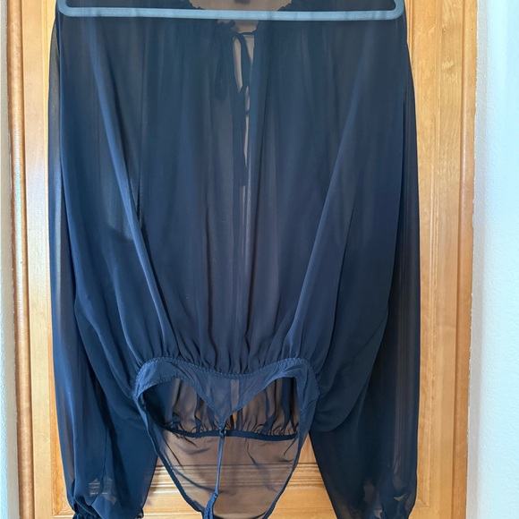 Victoria's Secret Black Sheer Bodysuit - Picture 5 of 5